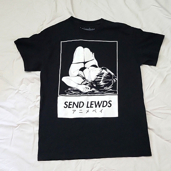 Men's Animebae Medium "Send Lewds" t-shirt - Picture 1 of 4